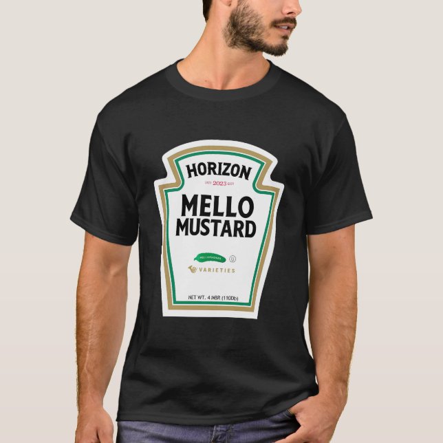 T-shirt Horizon Mello Mustard (Devant)