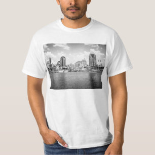 T-shirt Horizon noir et blanc