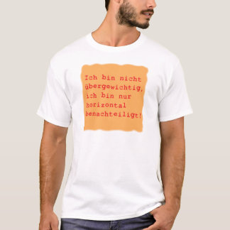 T-shirt horizontalement