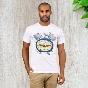 T-shirt Horloge Drôle D'Alarme Cartoon Quirky Se Réveiller