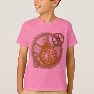 T-shirt Horloge et vitesses de Steampunk