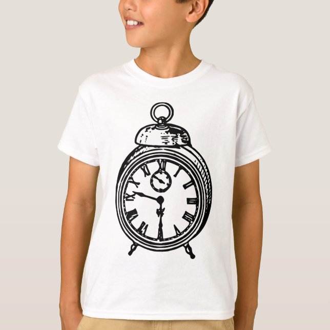 T-shirt Horloge vintage (Devant)