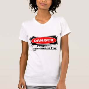 T-shirt Hormones de grossesse de danger de KRW drôles