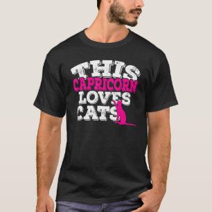 T-shirt Horoscope Signe du zodiaque Capricorne Aime les Ch