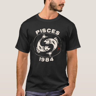 T-shirt Horoscope Signe du zodiaque Poisson Poissons 1984