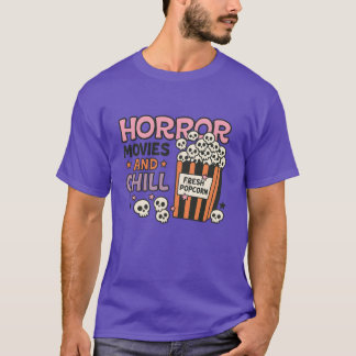 T-shirt Horreur films et frais Popcorn Design garçon