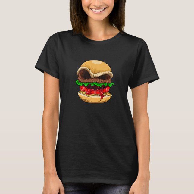 T-shirt Horror Burger Zombie Burger (Devant)