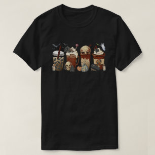 T-shirt Horror Fall café citrouille épice latte Halloween