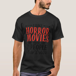 T-shirt Horror Movie Effrayant Drôle Horror Film Horror Mo