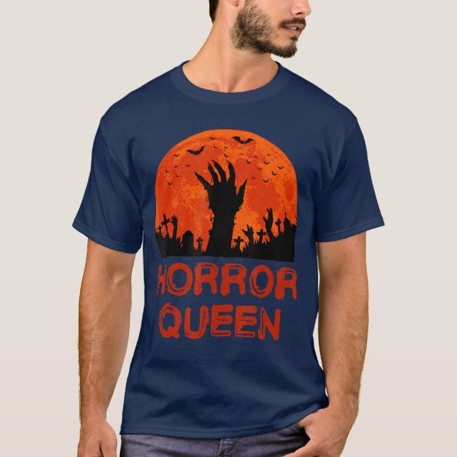T-shirt Horror Queen friends retro (Devant)