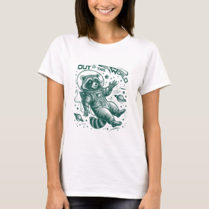 T-shirt Hors De Ce Raccoon Spatial