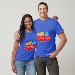 T-shirt Hors de Contrôle – Création de Typographie Audacie