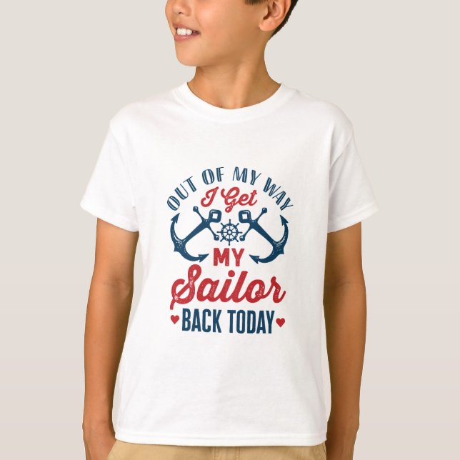 T-shirt Hors de mon chemin, je récupère mon marin aujourd' (Devant)
