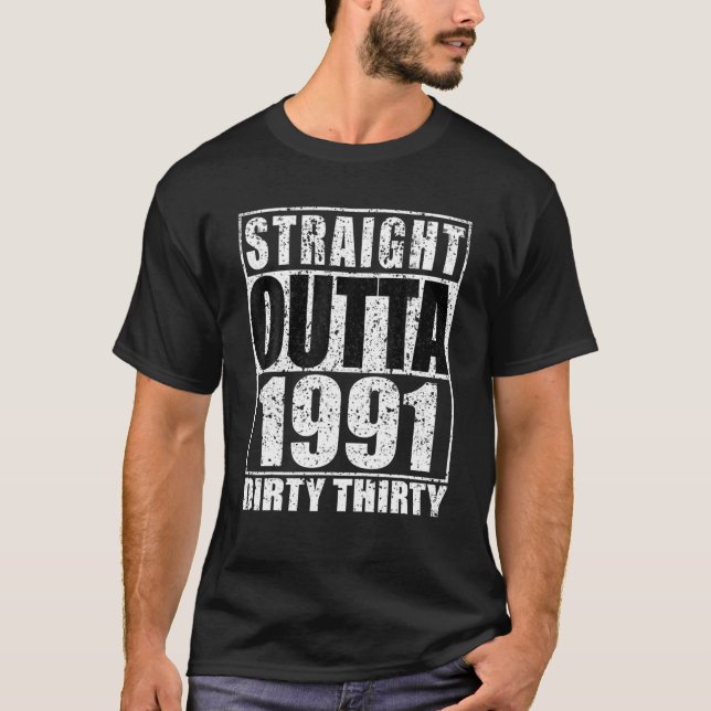 T-shirt Hors-droit 1991 Trente 30 30e anniversaire  (Devant)