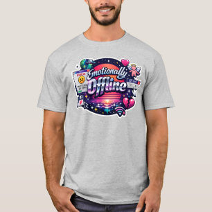 T-shirt Hors ligne émotionnellement Autocollant Desi Y2K d