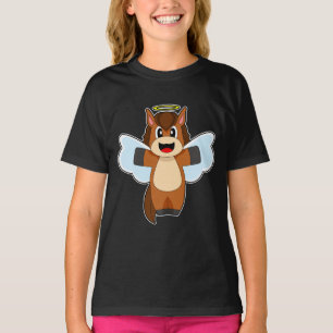T-shirt Horse Angel Angel ailes