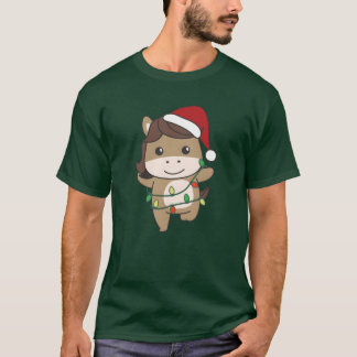 T-shirt Horse Christmas Winter Animals Horses funny