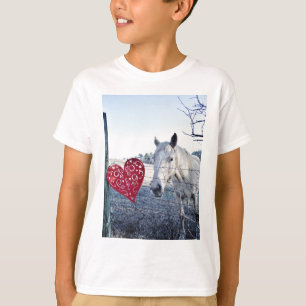 T-shirt HORSE coeur Valentine