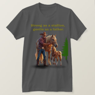 T-shirt Horse Dad Pride - Fête des pères Édition équestre