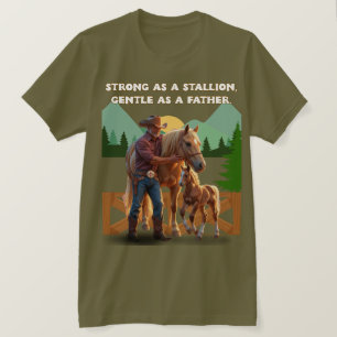 T-shirt Horse Dad Pride - Fête des pères Édition équestre