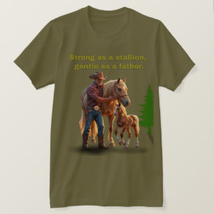 T-shirt Horse Dad Pride - Fête des pères Édition équestre