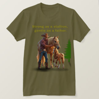 T-shirt Horse Dad Pride - Fête des pères Édition équestre