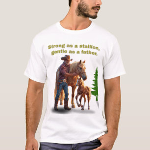 T-shirt Horse Dad Pride - Fête des pères Édition équestre