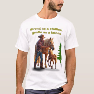 T-shirt Horse Dad Pride - Fête des pères Édition équestre