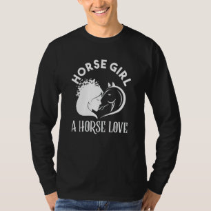 T-shirt Horse Girl Love Equestria Sport Chevaux équitation