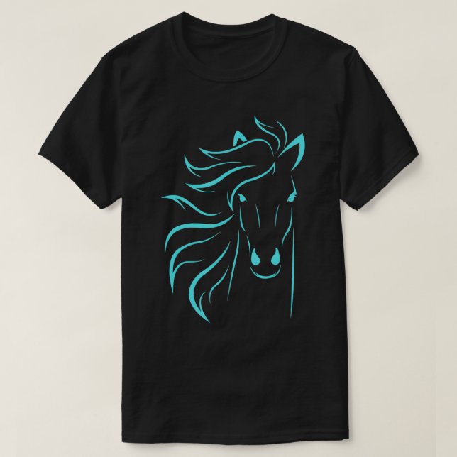 T-shirt Horse Lover Gifts Women's Equestrian Men Horseback (Design devant)