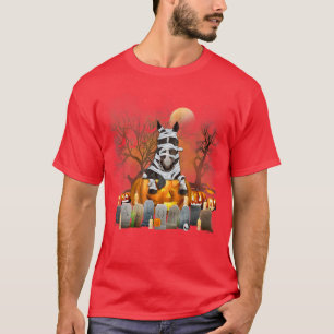 T-shirt Horse Mummy Witch Pumkin Halloween Costume Farmer