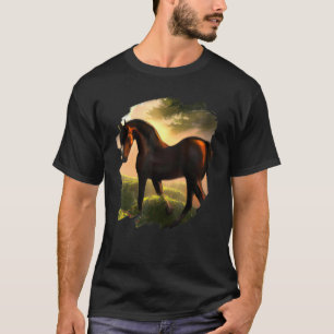 T-shirt Horse Painting Vintage