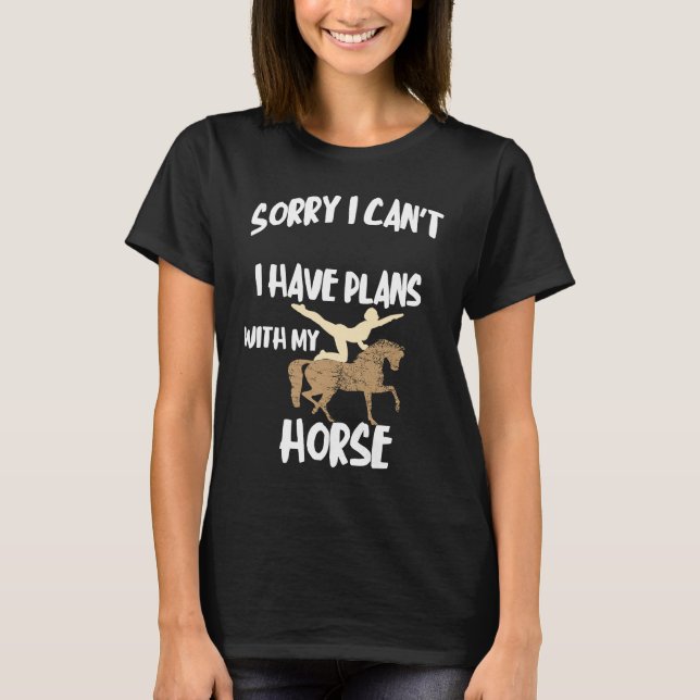 T-shirt Horse Plans Vaulting Rider Volti Riding Vaulting (Devant)