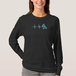 T-shirt Horse Rider Heartbeat Amoureux des animaux Equestr
