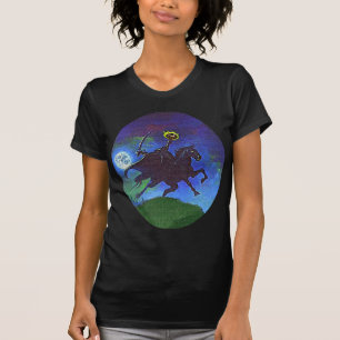 T-shirt Horseman sans tête dans le feu bleu