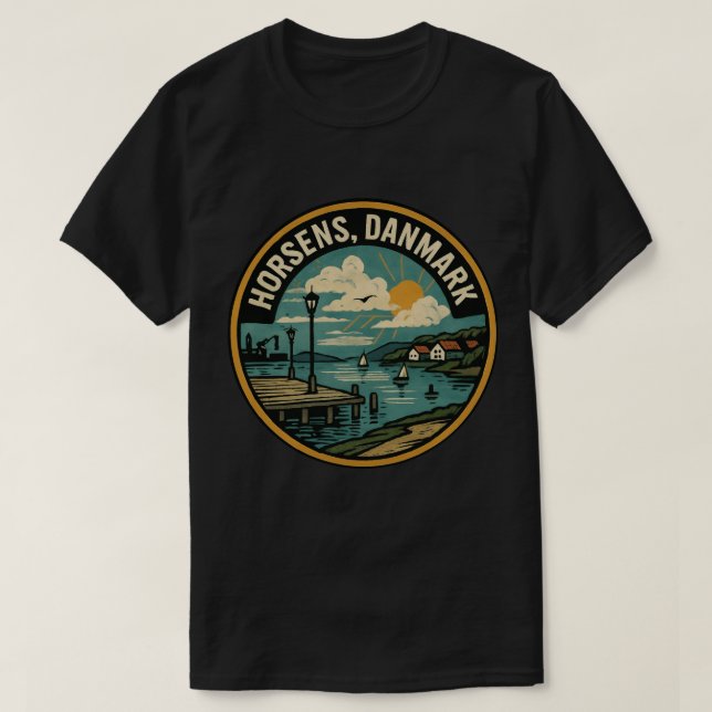 T-shirt Horsens Denmark Harbor (Design devant)