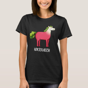 T-shirt Horseradish Funny Horse Pun Dark BG