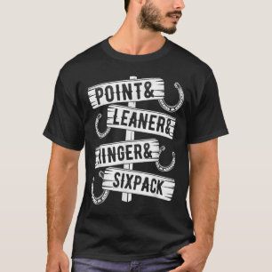 T-shirt Horseshoe Pitching Tournament Leaner Sixpack Ringe