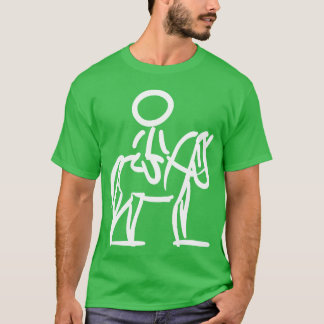 T-shirt Horsewoman on Horse Style minimaliste rétro