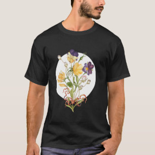 T-shirt Horticulteur plantation de fleurs d'iris jardin bo