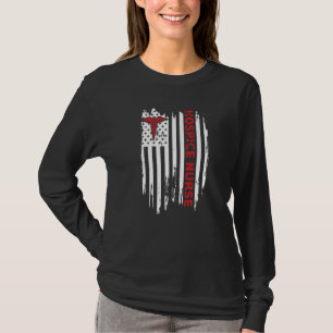 T-shirt Hospice Us Drapeau Américain Patriotique Rn