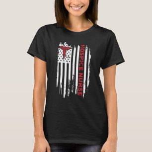 T-shirt Hospice Us Drapeau Américain Patriotique Rn
