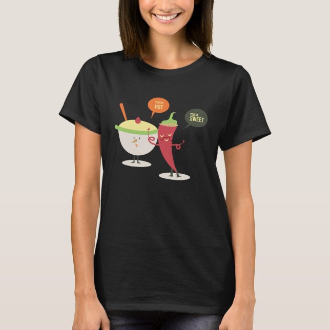 T-shirt Hot and Sweet Chili Pepper Ice Cream (Devant)
