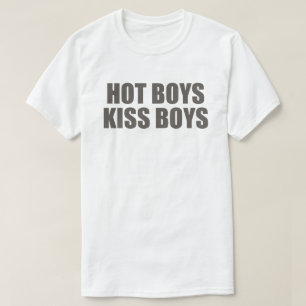 T-shirt Hot Boys Kiss Boys   LGBTQ+ Vêtements de fierté   