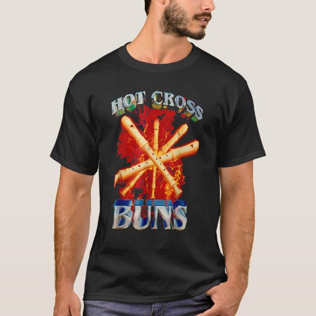 T-shirt Hot Cross Buns Funny (Devant)
