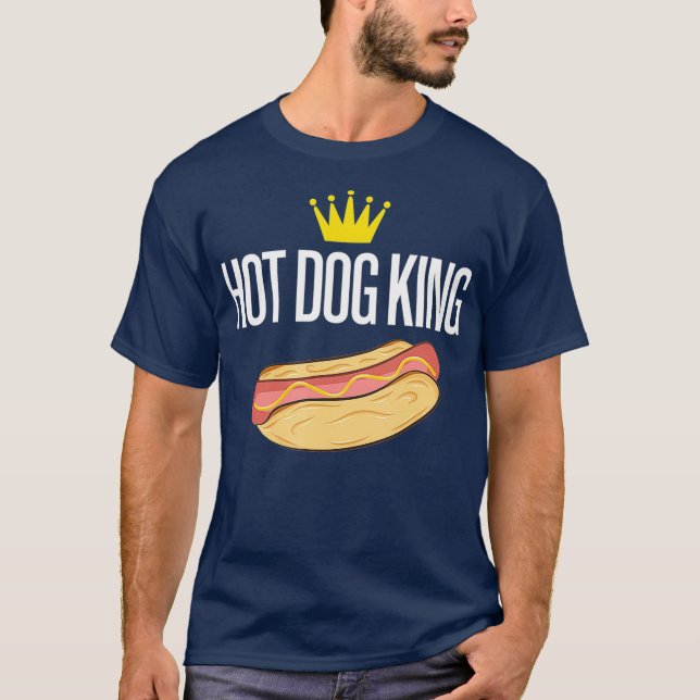 T-shirt Hot Dog King Funny (Devant)