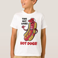 T-shirt Hot Dog Texte Personnalisé