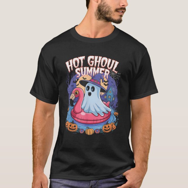 T-shirt Hot Ghoul Été Fantôme Drôle Halloween Fantômes Enf (Devant)