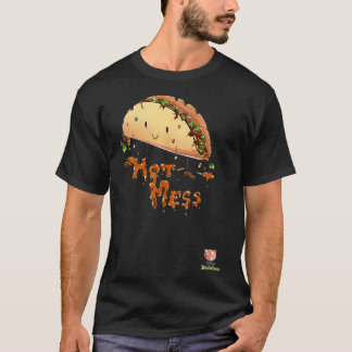 T-shirt Hot Mess Un taco qui s'effondre