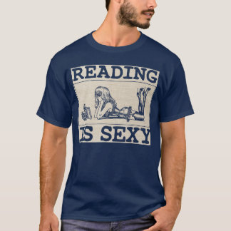 T-shirt Hot Pin Up Girl Comic Book Vintage Reading Is Sey 